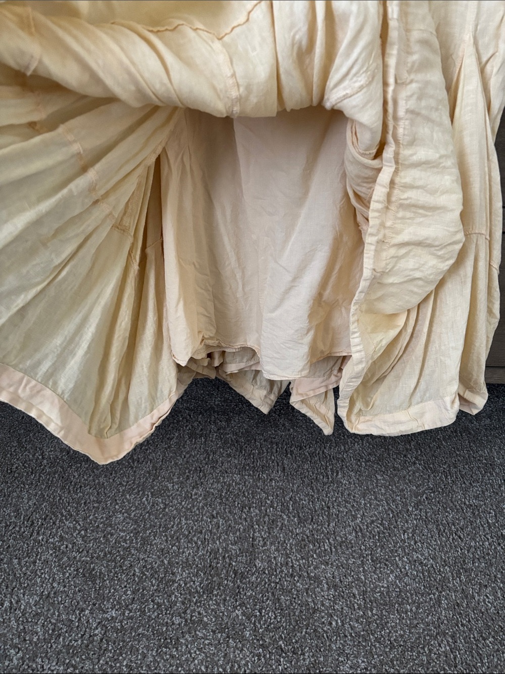 Anthropologie Linen Ruffled skirt - Picture 3 of 7